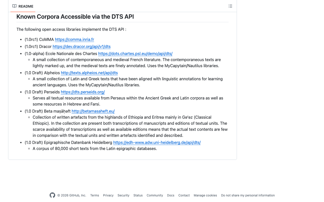 DTS（Distributed Text Services）を使ってみる