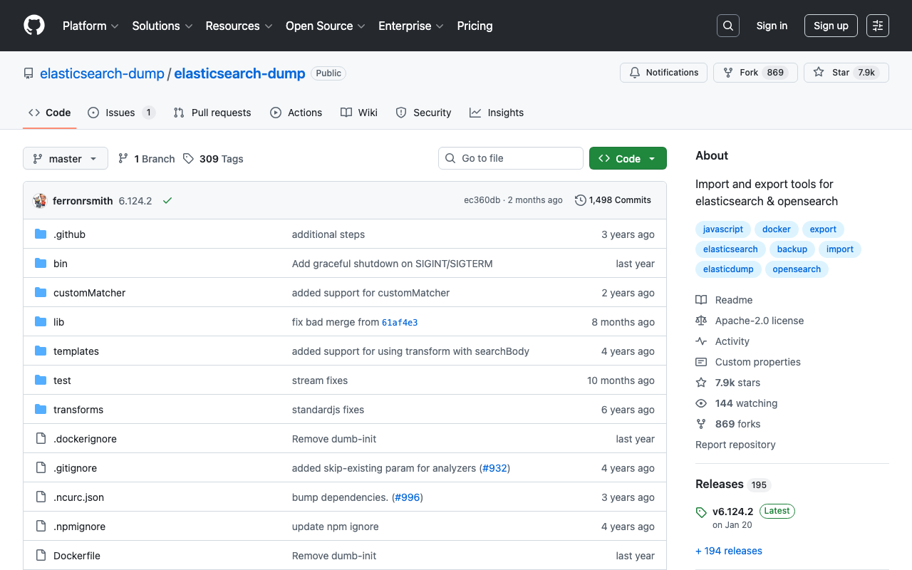 Elasticsearch 上のデータをローカルにダンプする