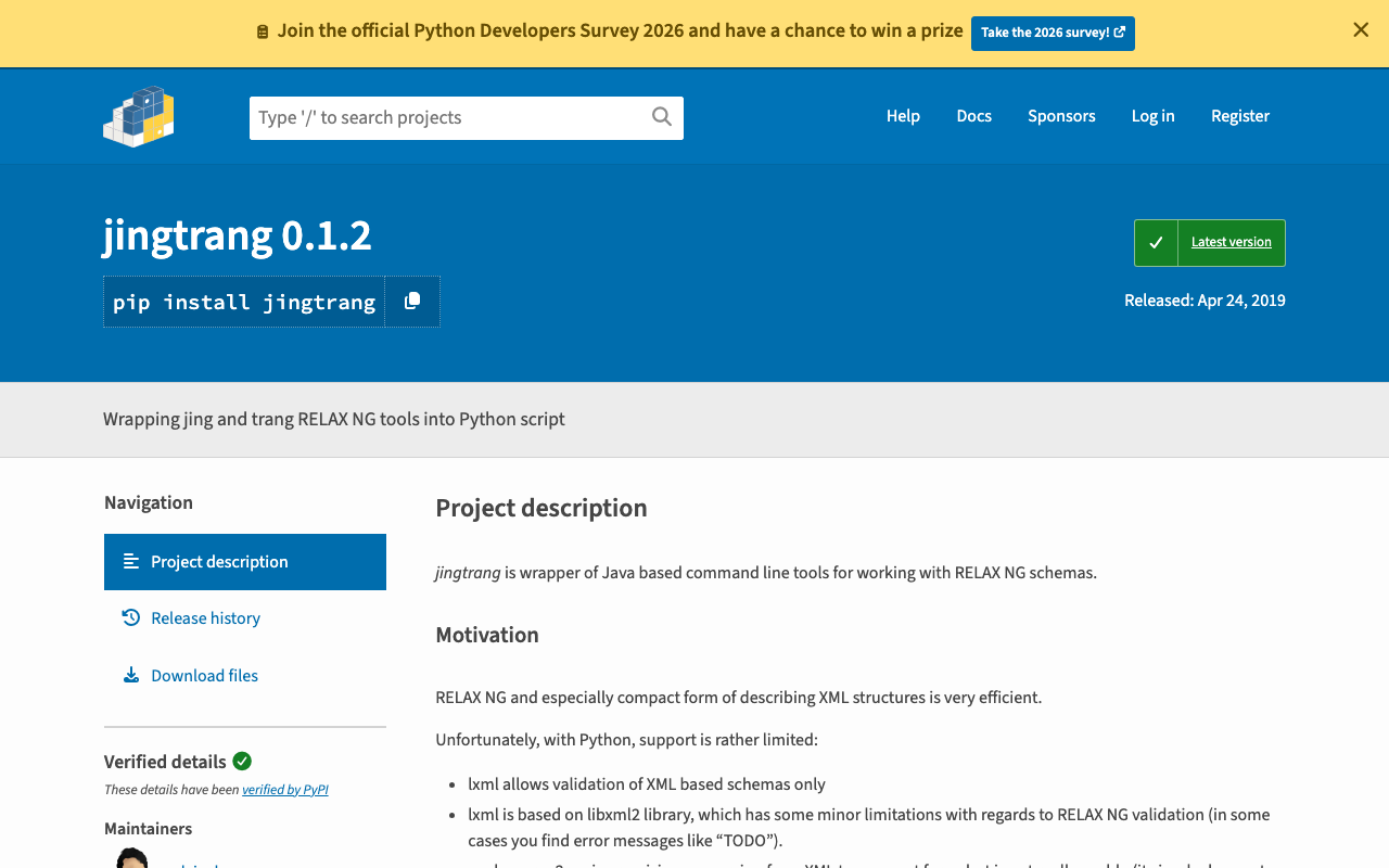 RELAX NGスキーマを操作するライブラリjingtrangを試す:検証編