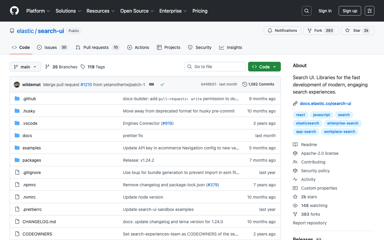 @elastic/react-search-ui を React 19 + Next.js 15.5 で使う方法
