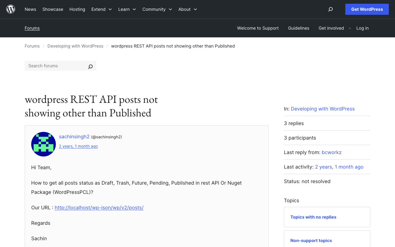 WordPress REST APIで非公開の投稿も含めて検索する