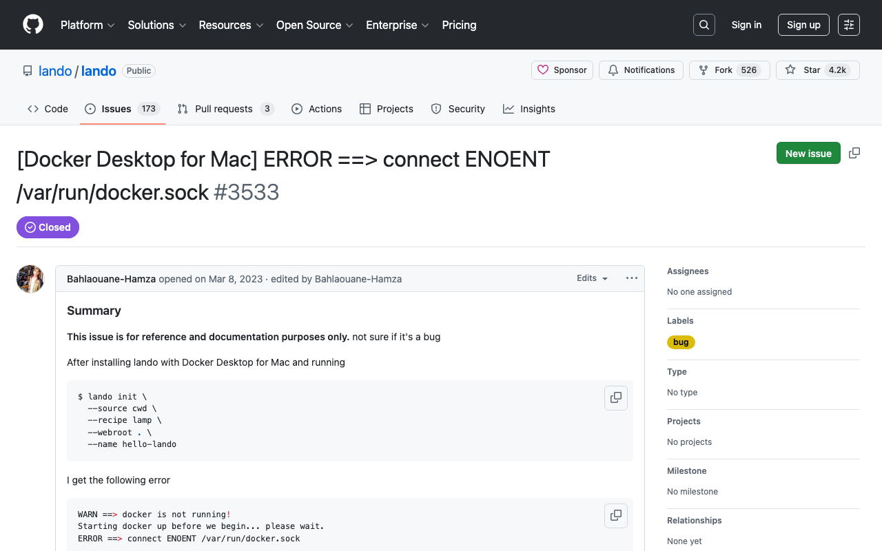 samでError: Running AWS SAM projects locally requires Docker...への対応