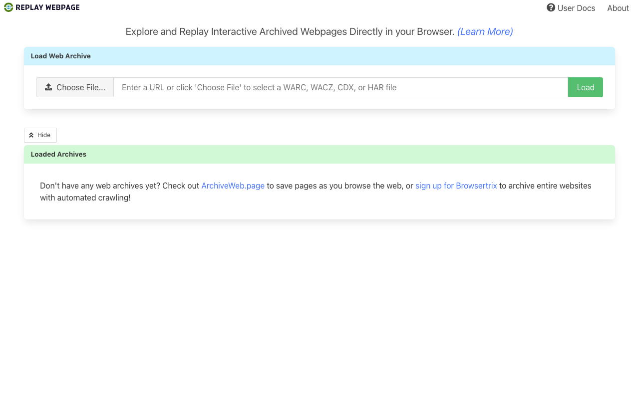 ReplayWeb.page: A Browser-Based Web Archive Replay Tool