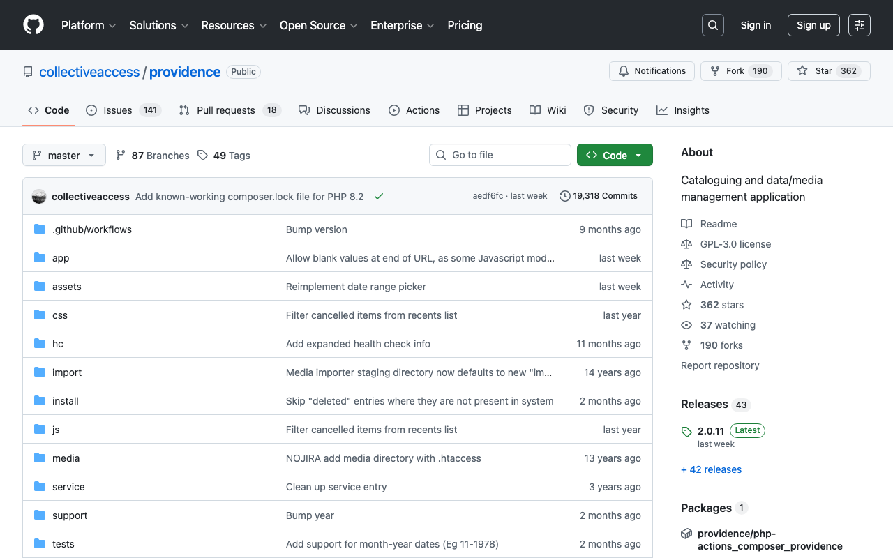 【FOSSメモ】CollectiveAccess