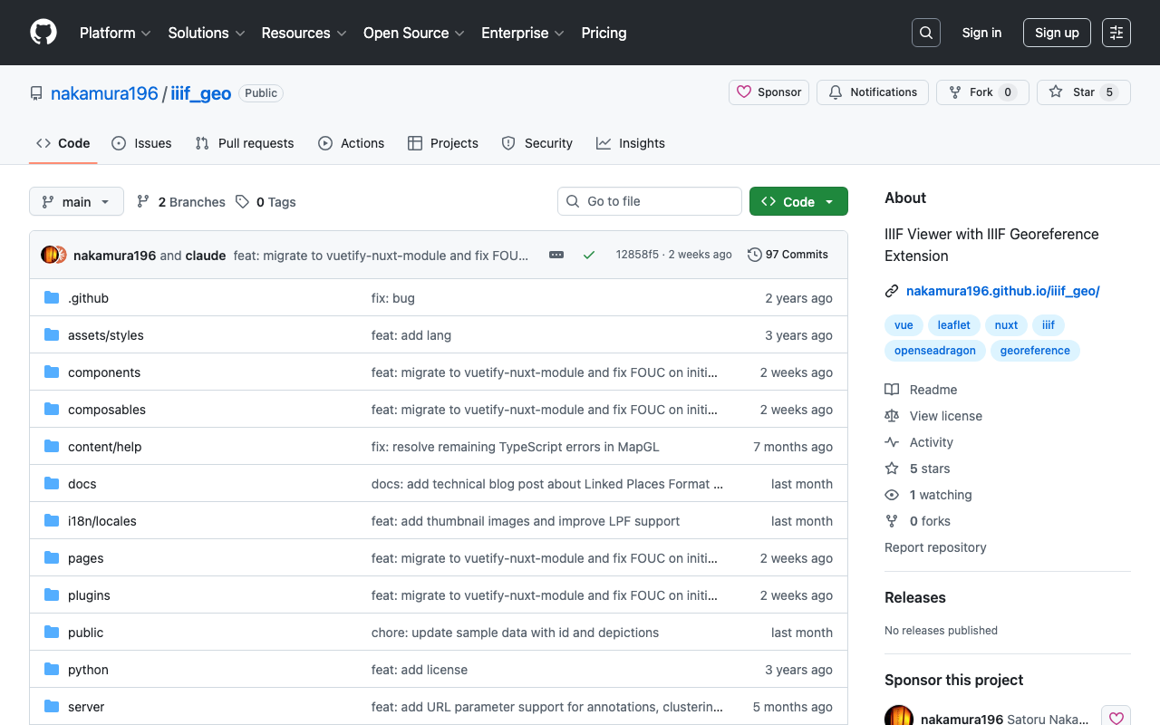 IIIF Georeference Viewer：地理参照コンテンツを地図上で可視化するツール