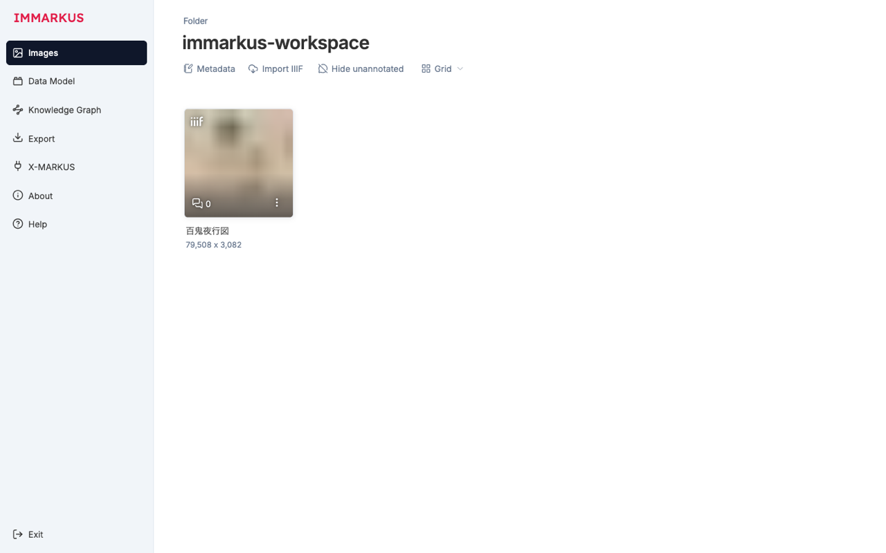 Thumbnail after import. The title and the image size "79,508 × 3,082" are displayed