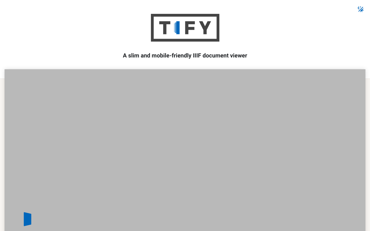 Tify：軽量・高速なIIIFドキュメントビューア