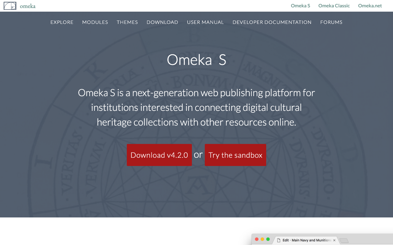 Omeka S公式サイト