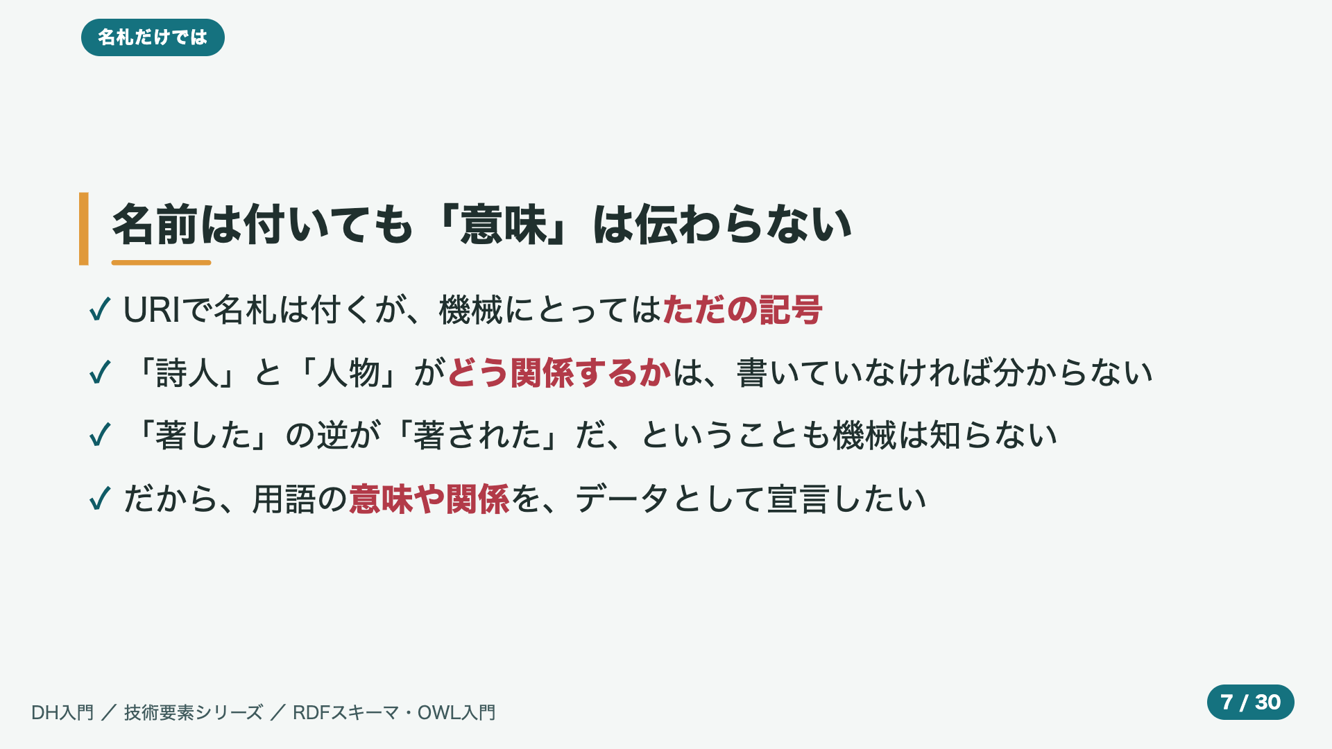 名前は付いても「意味」は伝わらない