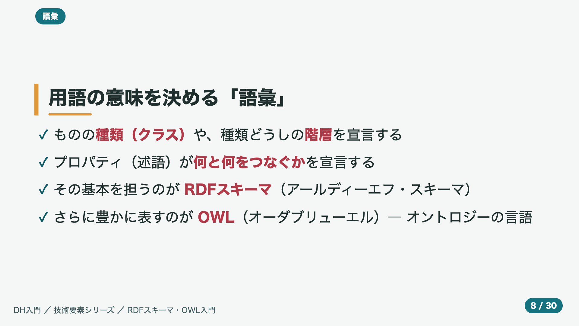 用語の意味を決める「語彙」