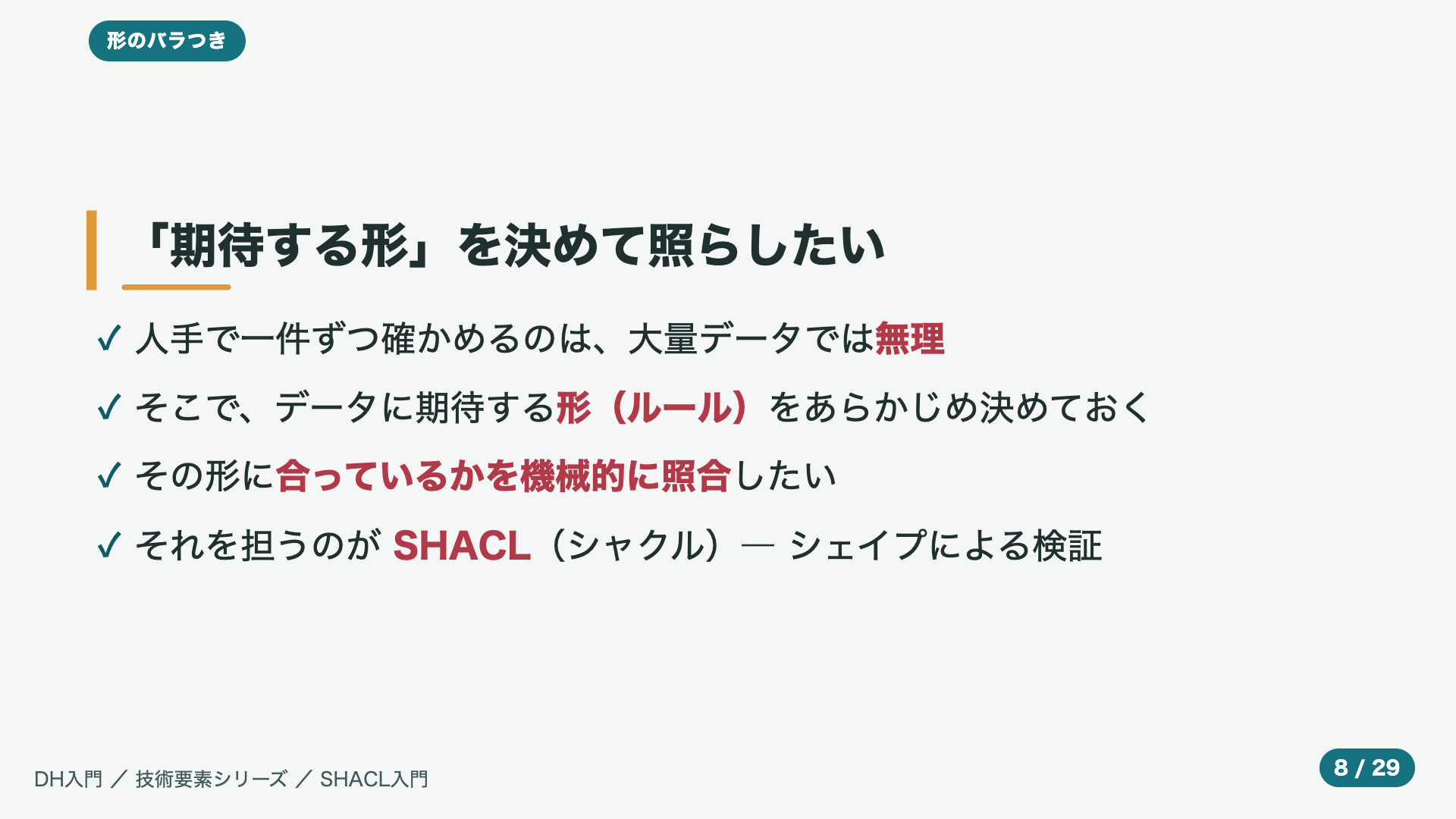 「期待する形」を決めて照らしたい